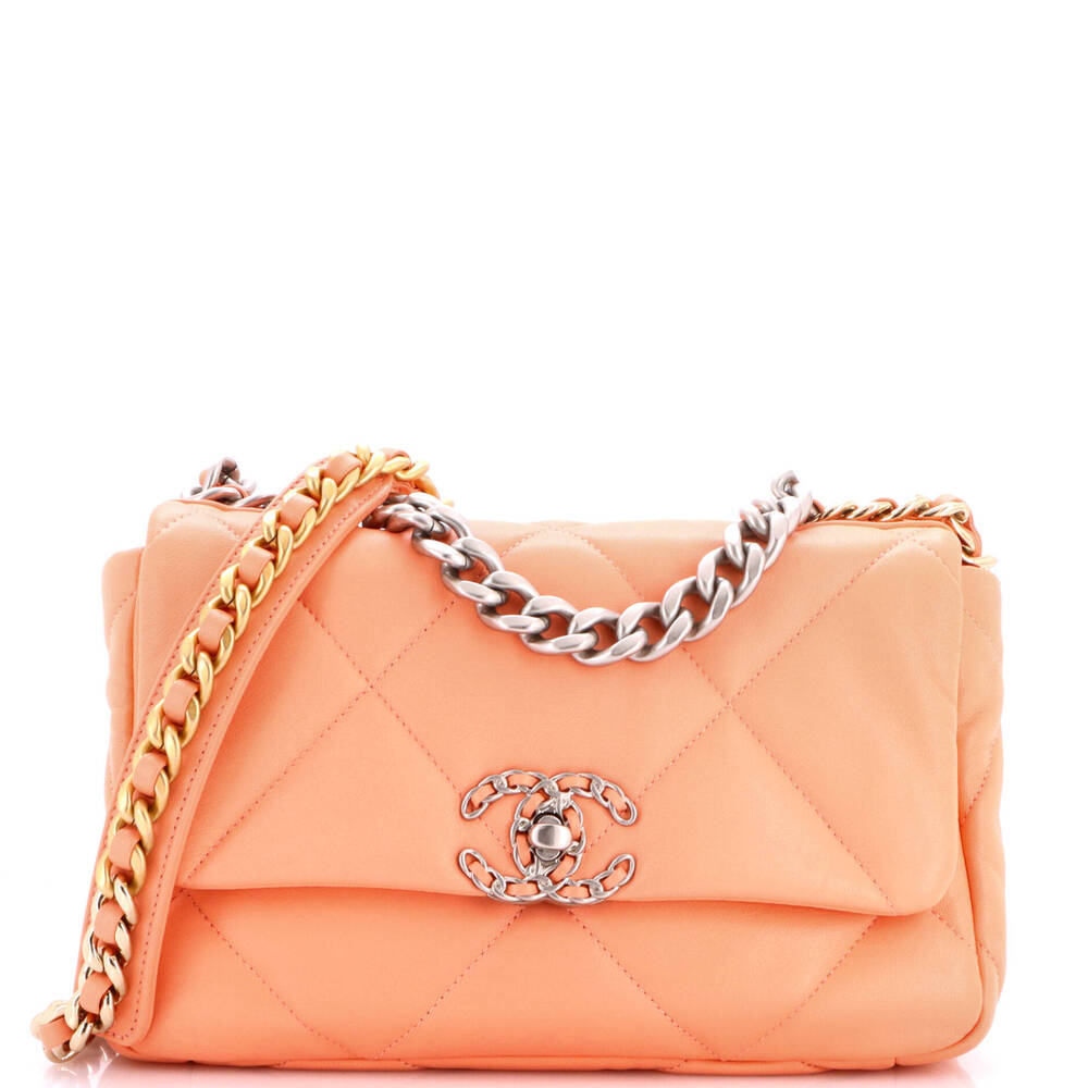 Chanel Medium 19 Flap Bag Quilted Leather